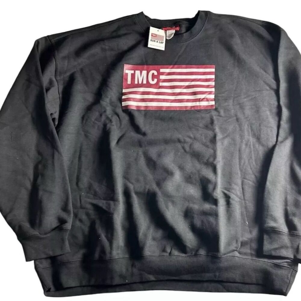 The Marathon Clothing TMC Flag Crew Sweatshirt 5XL Black Unisex Nipsey Hussle